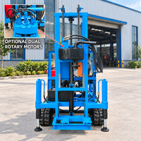 Machine compacte et portable sur chenilles pour le forage de puits d’eau, profondeur de 100 à 200 m, vente directe d’usine, gara