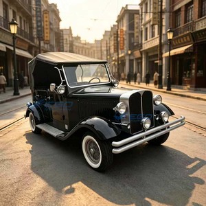 Voiture électrique noire à quatre roues, personnalisée, de style classique, pour le tourisme, voiture électrique rétro classique, sortie d'usine - Product Image 6