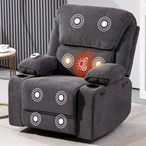 Hochwertiger Moderner Multifunktionaler Drehsessel mit 8-Punkt-Massagefunktion und Heizung - Product Image 6