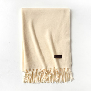 Wholesale Custom Plain Tassel Pashmina Scarf Stylish Warm Fashion Women Winter Soft Cashmere <b>Ladies</b> Scarves <b>Shawls</b> - Product Image 3