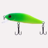Leurre de pêche micro flottant Lion Factory Direct 4g 60mm Black Shark Minnow avec trois hameçons triples pour la barre de mer