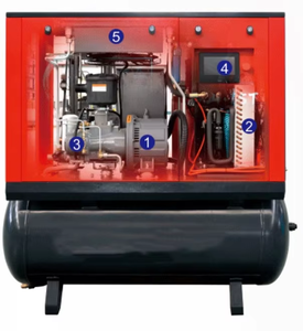 15kW 20hp 30Hp 22Kw todo no secador combinado 16Bar 8Bar do ar do tanque 1000L do ar do parafuso - Product Image 1