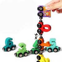 Blocchi di Costruzione Educativi per Bambini, Treno con Animali e Dinosauri, Auto Giocattolo Digitale, Giochi Montessori per Bambini