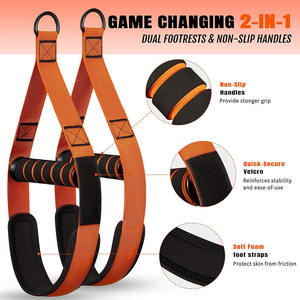 Glamflex Ensemble de bandes de résistance en latex robustes <span class=keywords><strong>avec</strong></span> poignées pour tractions, entraînement complet <span class=keywords><strong>du</strong></span> <span class=keywords><strong>corps</strong></span>, fitness à domicile, <span class=keywords><strong>musculation</strong></span>, portable - Product Image 2