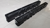 Caniveau de drainage linéaire en plastique avec trous de filtration en PP pour gouttière ou grille galvanisée Superdrain