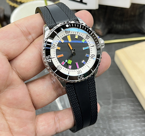 Montre de sport pour homme de luxe avec logo personnalisé, haute qualité, multifonction, acier inoxydable, verre saphir, aiguilles, 22 mm - Product Image 4