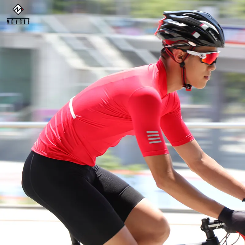 Maglia da ciclismo per bicicletta da Mountain Bike a manica corta estiva OEM personalizzata per uomo Pro Fit Top abbigliamento da ciclismo