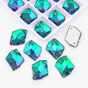 Strass en verre K9 OLeeya Cosmic multicolores de qualité supérieure à coudre, cristaux non thermocollants pour vêtements et robes de mariée - Product Image 4
