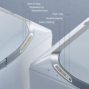<span class=keywords><strong>Toilette</strong></span> intelligente en céramique avec système de chasse d'eau en cas de panne de courant et système de chasse d'eau automatique pour projets de salles de bain modernes. - Product Image 6