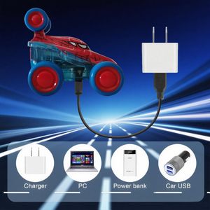 Nouvelle voiture télécommandée miniature rechargeable 2,4 GHz Spider avec lumières LED, jouet montre de course pour garçons et filles - Product Image 4