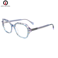 Montures optiques en acétate personnalisées avec logo OEM ODM, vente en gros, forme œil de chat, lunettes rétro de haute qualité pour femmes