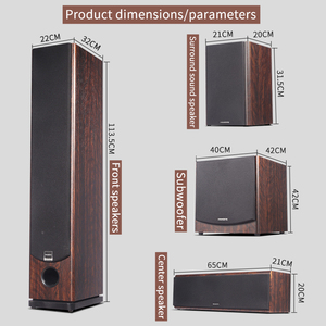 Sistema de Sonido Envolvente 7.1 para el Hogar, Torre de Sonido de Madera, Sistema de Cine en Casa, Altavoces de Alta Fidelidad - Product Image 2