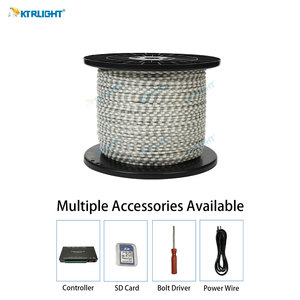 Rgbic 3pin 4pin 5V 12V IP67 địa chỉ Giấc Mơ Màu ws2811 pixel hạt giống Pebble đèn đen trắng dây dẫn giáng sinh chuỗi đèn - Product Image 2