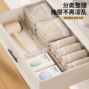 Drawer Organizer Transparent Expandable Rectangular Multi Functional Cabinet <b>Storage</b> Divider For <b>Kitchen</b> Bedroom Use - Product Image 2