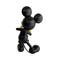 Sculpture et Statue de Mickey de coeur en résine galvanisée personnalisée populaire pour la décoration de vitrine de bureau à domicile
