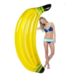 Flotteur gonflable adapté aux besoins du client de piscine de forme de banane pour le plaisir de l'eau d'été