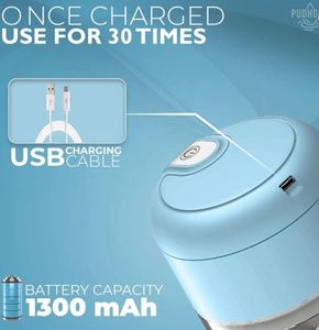 Trend Portable USB Mini Food Processor Electric Garlic <b>Chopper</b> Stainless Steel 304 Blades Eco-Friendly CE/EU Certified Home Use - Product Image 4
