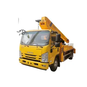 Japan brand 16m telescopic boom bucket truck aerial working platform truck high lifting hydraulic platform truck