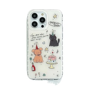 เคสโทรศัพท์ลายเค้กน้องหมาและน้องแมวสุดน่ารักแบบสองชั้น ดีไซน์ทันสมัยสำหรับผู้หญิง ป้องกันรอยขีดข่วน สำหรับ iPhone 17 Pro Max 16 15 14 - Product Image 5