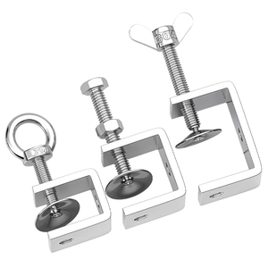 Stainless Steel <b>C</b>-Shaped Tiger <b>Clamp</b> 70mm/90mm/110mm for Woodworking Wide Jaws Processing Kit with Metric Measurement System - Product Image 1