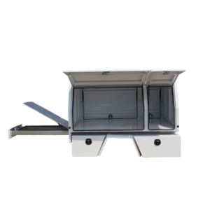 Cubierta de Aluminio PRIMITE para Camioneta con Cajones Laterales de Almacenamiento para Ford F-150, Capacidad de 1000-4000L - Product Image 5