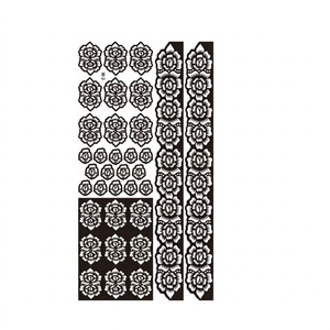 <span class=keywords><strong>Tatuaggi</strong></span> all'henné in stile cinese su larga scala, con <span class=keywords><strong>disegni</strong></span> <span class=keywords><strong>per</strong></span> mani e braccia; Adesivi <span class=keywords><strong>per</strong></span> due mani con motivi intricati; Intagliati con precisione in stile sud-est asiatico - Product Image 1