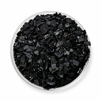 Charbon actif granulaire de coque de noix de coco à haute capacité d'adsorption, Iode 900-1200mg/g pour la filtration des eaux usées et l'eau pure, Or