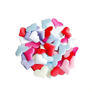 Cuori in Tessuto Ilan 3 Cm 15 Pezzi Colore Blu per Decorazioni Artigianali - Product Image 2