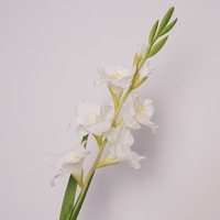 Dekorasi Rumah Pernikahan Biru-ungu Simulasi Sutra Berkualitas Tinggi Desain Tanpa Daun Gladiolus Lembut Batang Tunggal Gaya Nordik Instagram