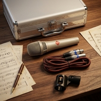 Microphone à condensateur professionnel sur mesure à large diaphragme 105, avec une excellente sensibilité et une reproduction vocale claire