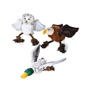 Nuevo diseño lindo vívido simulado forma de pájaro masticar cuerda chirriante perro de peluche juguete para mascotas - Product Image 1