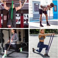 Bandas de Resistencia para Yoga y Ejercicios de Estiramiento, Cintas de Resistencia para Entrenamiento de Flexibilidad y Fuerza