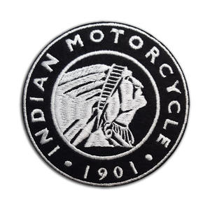 빈티지 인도 오토바이 헤드 패치 수 놓은 패치 큰 최고 자수 패치 - Product Image 4