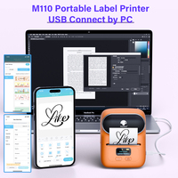 Impresora de Etiquetas Térmicas M110, Impresora Compacta de Códigos de Barras para Envíos de Comercio Electrónico
