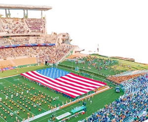 2024 Professional 100D Polyester Outdoor Large Size Digital Printed Custom Big Flags <b>Stadium</b> Sport Event Advertising Giant Flag - Product Image 2