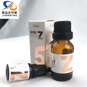 Boîte pliante personnalisée dorée, autocollants argentés étanches en fer froid or rose pour huiles essentielles, sprays et médicaments, étiquettes privées - Product Image 1