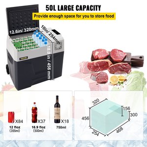 50L Compresor Portátil Pequeño Refrigerador Congelador Hogar y 45W Coche Vehicular <span class=keywords><strong>Nevera</strong></span> - Product Image 4