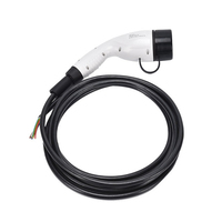 5 metros monofásico 3 PAHSE 16A 32A TIPO 2 AC EV Cable cargador 7kW 11kW 22KW 380V Cable de enchufe único personalizar la longitud