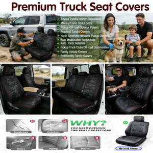 Housses de Sièges Modifiées en Similicuir pour Pick-up Tout-Terrain, Intérieur Luxe, pour Tundra SR5 Double Cab Crew Max 2022-2026 - Product Image 3