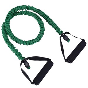 Resistance Rope With Handles Green TPE Material For Home Gym Fitness <b>Training</b> <b>Strength</b> Exercise Equipment - Product Image 1