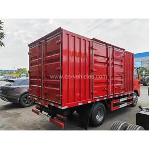 Cargo Box kann angepasst werden Dongfeng 4 X2 Single Cabin Van Truck 5T Light Cargo Truck