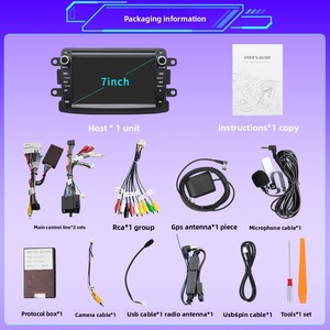 Display IPS da 7 Pollici TOPSOURCE per Renault OLIVER, Navigazione Android, Musica, Video, Multimedia, Telefono Cellulare per <span class=keywords><strong>Auto</strong></span> - Product Image 3