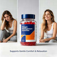 Gummies SYC BIO sans sucre pour la gestion du poids, 60 unités, avec mélatonine et L-théanine, soutien du sommeil, complément quotidien pour hommes et femmes
