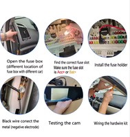 Kit de Cableado para Cámara de Coche, Conexión USB para Seguridad Vehicular Universal, Arnés de Cableado Electrónico para Automóviles, Compatible con DDPAI