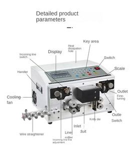 <b>Electric</b> Automatic Computer <b>Wire</b> <b>Stripper</b>/<b>Wire</b> Cut Stripping Machine/Strip Cutting Machine - Product Image 2
