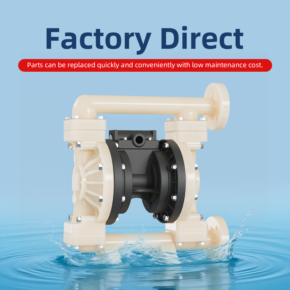 Pneumatic Diaphragm Pump Wildenm Sump Pump Chemical Transfer Pump 1 Inch PVDF Wholesale Strong Corrosion Resistant