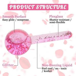 เครื่องนวดหน้าแบบเย็น Cryo Cooling Massager Ice Globe ลูกกลิ้งนวดหน้า Magic Ice Globes สำหรับเป็นของขวัญวันเกิดและคริสต์มาส - Product Image 4