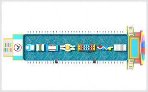 Trượt bơm hơi khổng lồ với hồ bơi giật gân cho thuê thương mại hoặc công viên nước vui vẻ - Product Image 5