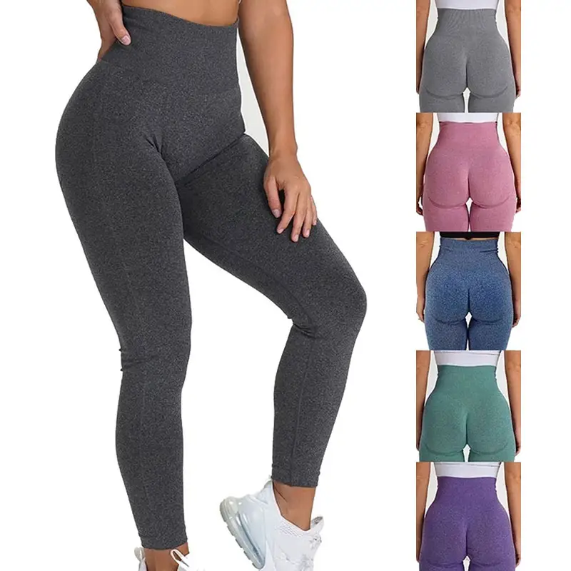 Frauen Femininas Kompression Push-up Butt Lift High Waist Workout Sport Gym Tragen Sie enge nahtlose Leggings Fitness Yoga Hosen