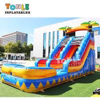 Toboggan aquatique gonflable sur mesure de 15, 16 ou 18 pieds de hauteur pour location événementielle